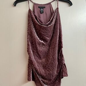New York & Company Stretch Velvet Tank Top